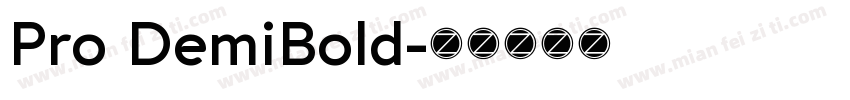 Pro DemiBold字体转换